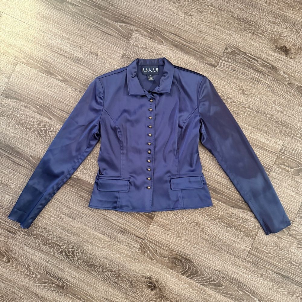 Ralph Lauren Satin Navy Jacket